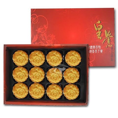 【南紡購物中心】 皇覺 臻品系列-廣式小月餅12入禮盒組