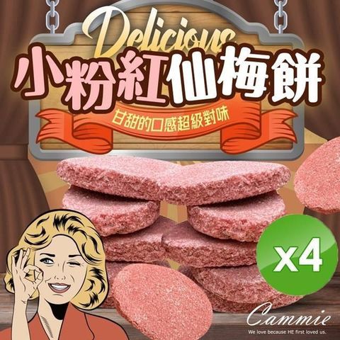 【南紡購物中心】 【cammie】古早味仙梅餅(100g/包)x4包