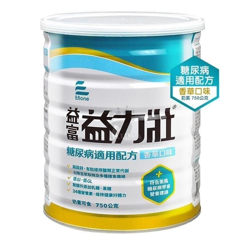 益富 【南紡購物中心】  益力壯糖尿病適用配方 750g (香草)