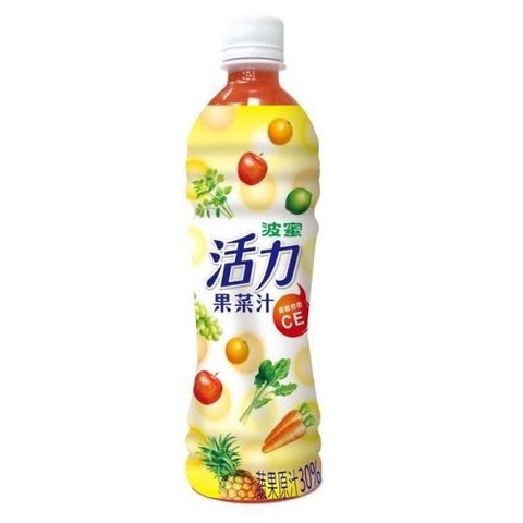 【南紡購物中心】 波蜜-活力果菜汁 500gX24瓶/箱