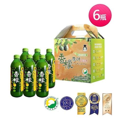 台灣好田 【南紡購物中心】 香檬原汁300ml X6瓶