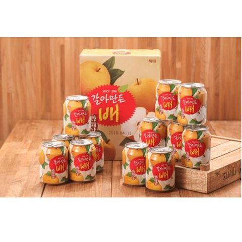 【南紡購物中心】 韓國 HAITAI 韓國水梨汁（238毫升x12罐）/盒x6盒
