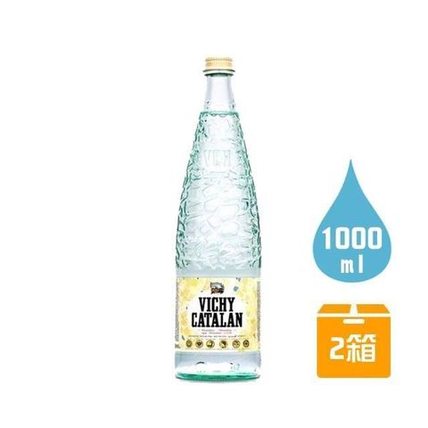 【南紡購物中心】 Vichy Catalan維奇嘉泰蘭 天然氣泡礦泉水x24瓶(1000ml/瓶)