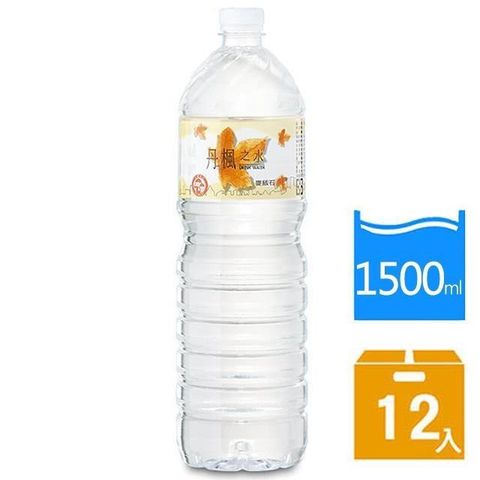 【DRINK WATER丹楓之水】麥飯石礦泉水1500ml(12瓶/箱)