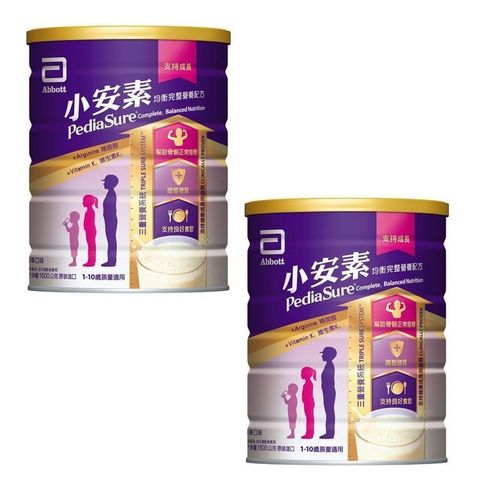 【南紡購物中心】 亞培 小安素均衡完整營養兒童奶粉1.6kg 2入組