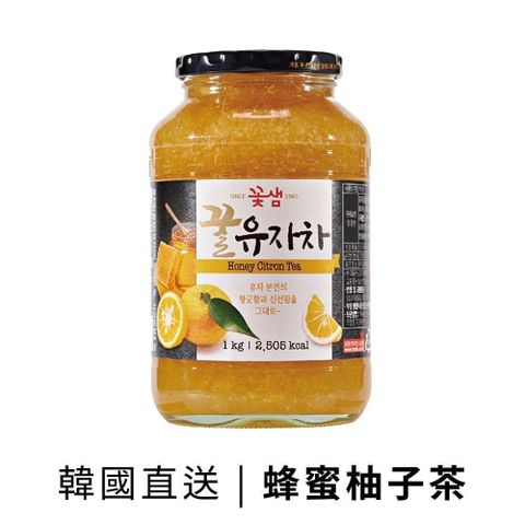 【南紡購物中心】 韓味不二-花泉蜂蜜柚子茶(果醬)1kg*3瓶