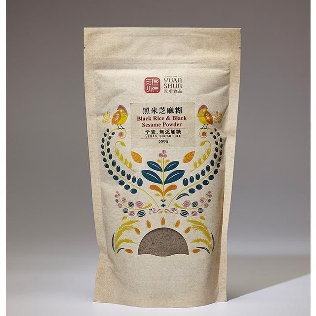 源順 【南紡購物中心】 黑米芝麻糊(無添加糖)(500g/包X2包)