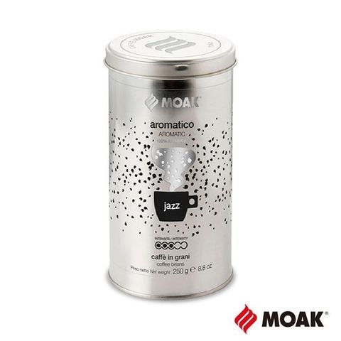 【南紡購物中心】 【MOAK】義大利Aromatik Jazz白金咖啡豆(250g/罐)