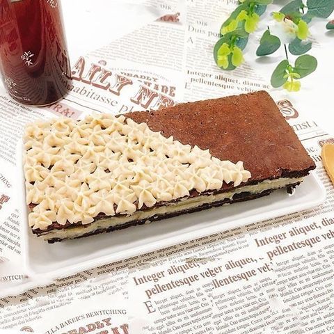 【南紡購物中心】 i3微澱粉-生日造型蛋糕-限糖長條巧克力蛋糕-6吋1顆(限卡 低澱粉 手作蛋糕)