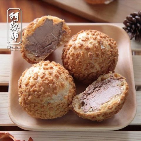 阿聰師 巧克力風味泡芙(32gx6入)-冷凍配送