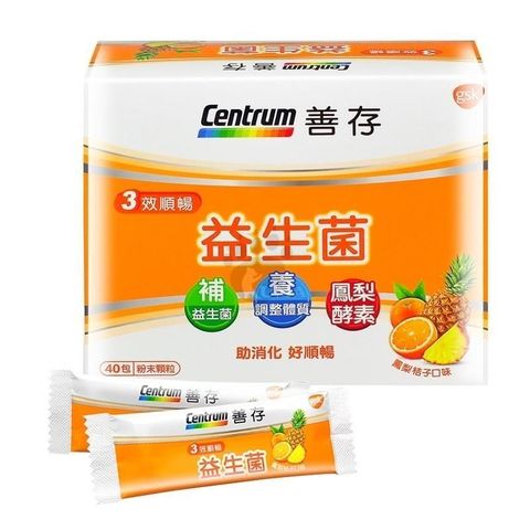 centrum 善存 【南紡購物中心】  3效順暢益生菌粉末顆粒 2g*40包/盒