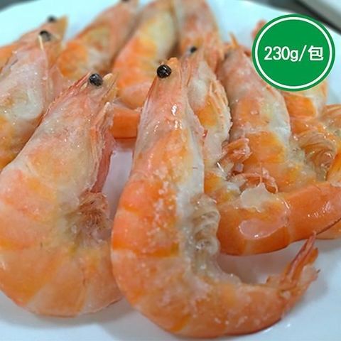 【南紡購物中心】 【新鮮市集】嚴選冷凍熟白蝦(230g/包)