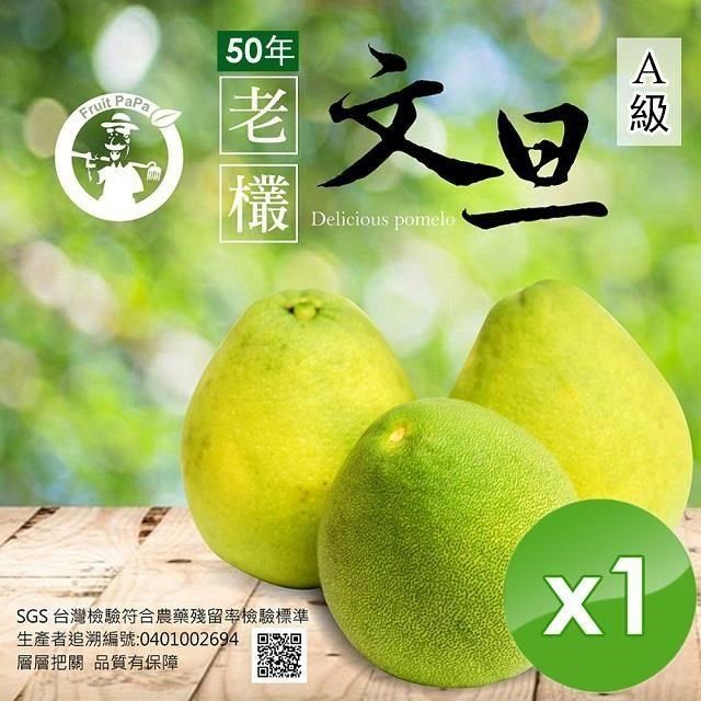  【南紡購物中心】 (預購) 【水果爸爸-FruitPaPa】葫蘆墩50年老欉A級柚子文旦禮盒10台斤/箱x1箱