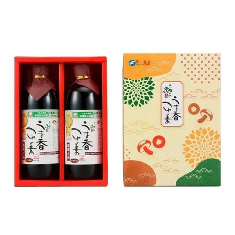【南紡購物中心】 【第一名店】森產業香菇醬油湯露禮盒(素)-雙瓶組