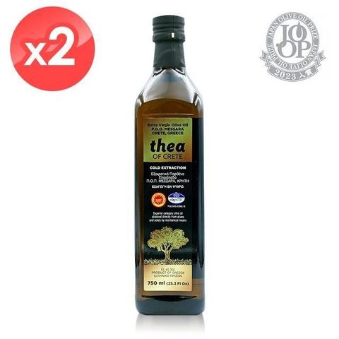 【Thea of Crete】希亞頂級初榨橄欖油2瓶組(750毫升/瓶)