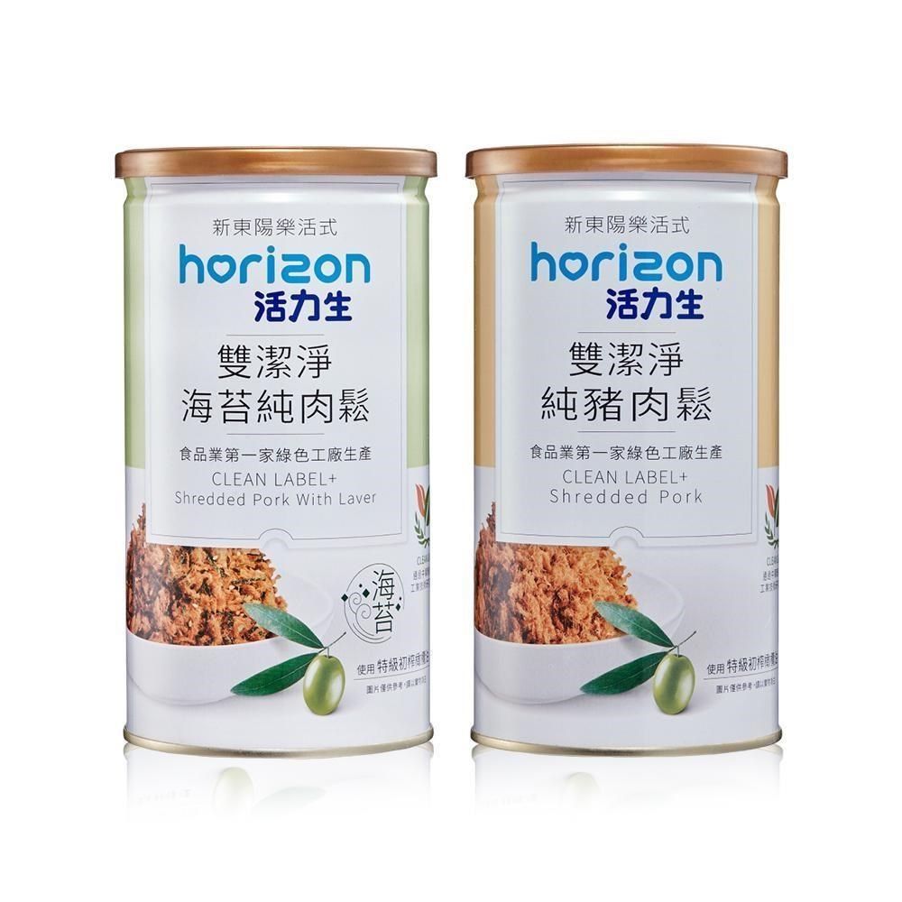 新東陽 活力生雙潔淨純豬肉鬆170g(純豬肉鬆/海苔)任3罐組
