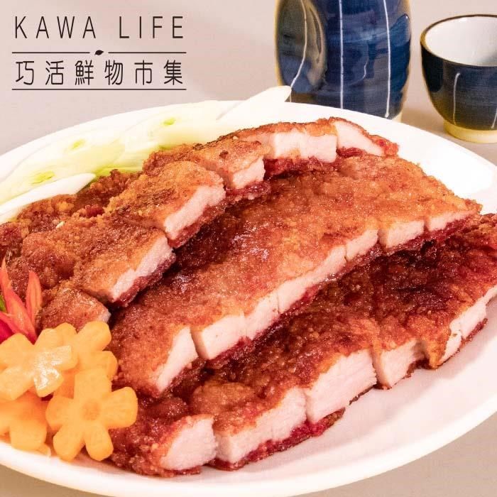  【KAWA巧活】能量豬無骨紅糟肉排3包(500g/包)