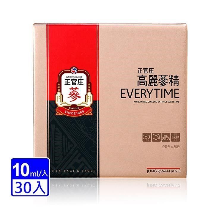 正官庄 效期品 高麗蔘精EVERYTIME超值30包(10ml/包)