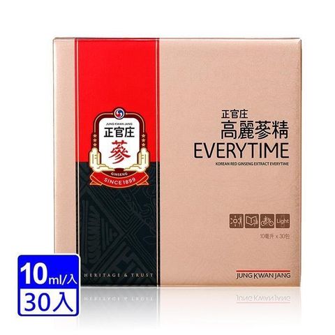 效期品【正官庄】高麗蔘精EVERYTIME超值30包(10ml/包)