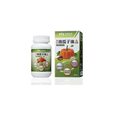 【台酒生技】茄紅南瓜籽油軟膠囊(60粒/瓶)