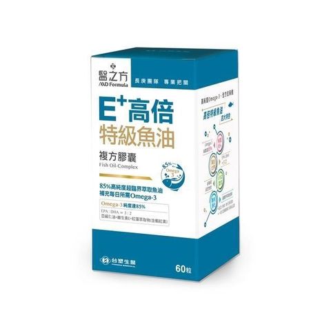 Dr's Formula 台塑生醫 【南紡購物中心】 E+高倍特級魚油複方膠囊(60粒/瓶)