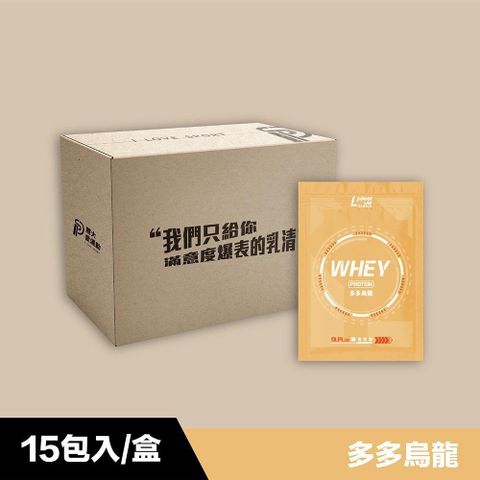 【南紡購物中心】 體大ISP- 乳清蛋白隨手包 -多多烏龍15包入 (33g/包)