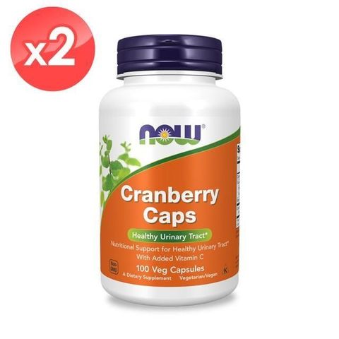 【NOW】蔓越莓+C膠囊2瓶組(100顆/瓶)