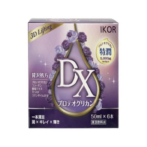 【南紡購物中心】 【IKOR】DX極美秘戀蛋白聚醣飲1盒(50ml×6瓶)