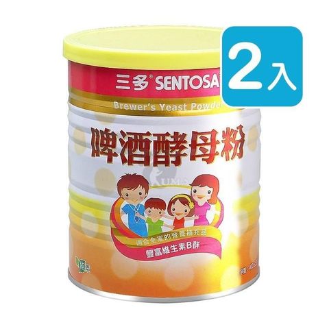 SENTOSA 三多 【南紡購物中心】 啤 酒酵母粉 (400g*2罐)