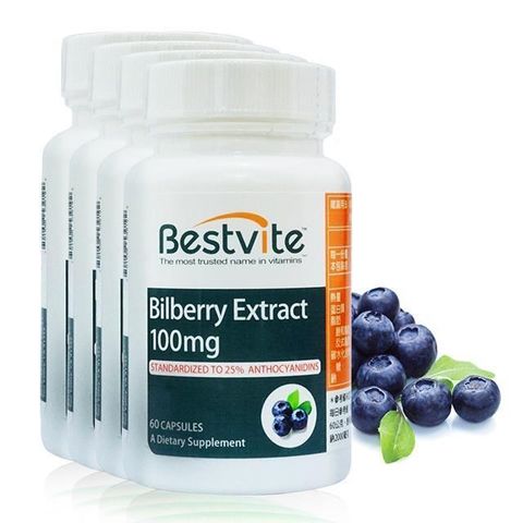 【美國Bestvite】必賜力山桑子萃取膠囊4瓶組(60顆/瓶)
