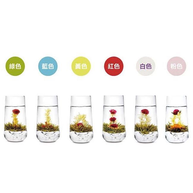 Wu Tsang 無藏茗茶 【無藏嚴選】開花茶6顆綜合花型X1鐵罐裝+耐熱玻璃茶壺禮盒組
