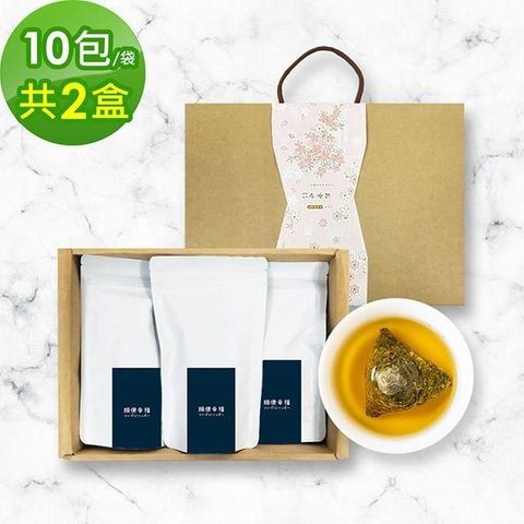 順便幸福 【南紡購物中心】 -香韻桂花烏龍茶禮盒組3袋/盒共2盒(茶包 桂花 烏龍 可冷泡)