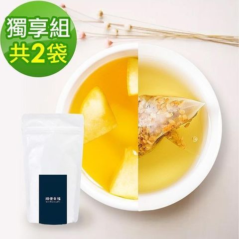 【南紡購物中心】 順便幸福-黃金蕎麥茶+果香綠茶各10包/袋，共2袋(蕎麥 綠茶 可冷泡)