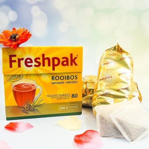 即期品【Freshpak】南非國寶茶 RooibosTea 茶包-新包裝/80入*12盒/箱