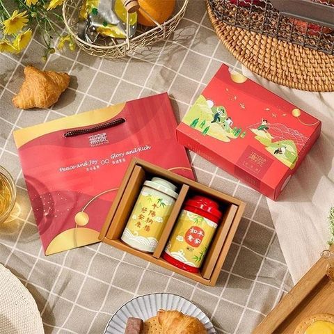 【無藏嚴選】日月潭紅茶茶包5入高罐裝 茶葉禮盒(紅玉紅茶+紅韻紅茶)精緻小禮盒