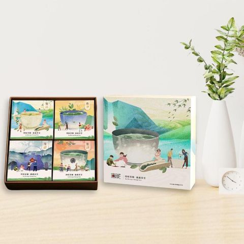 無藏茗茶 X 可瑞特設計 X 伊甸基金會 聯名公益禮盒【四時茶願·歲歲平安】綜合茶包禮盒