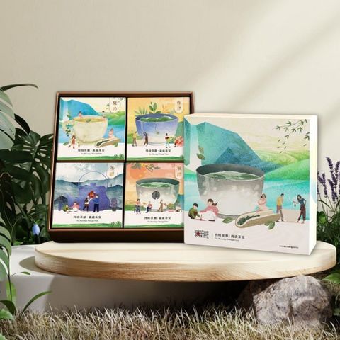 無藏茗茶 X 可瑞特設計 X 伊甸基金會 聯名公益禮盒【四時茶願·歲歲平安】茶包茶食禮盒