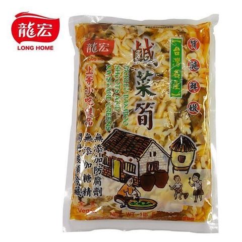 龍宏 【南紡購物中心】 鹹菜筍 600g(袋裝)