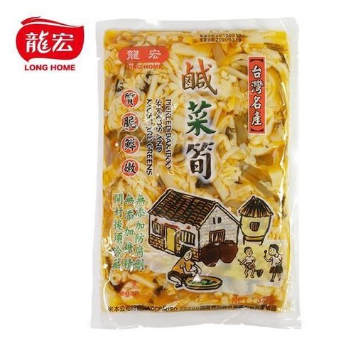 龍宏 【南紡購物中心】 鹹菜筍 375g(袋裝)