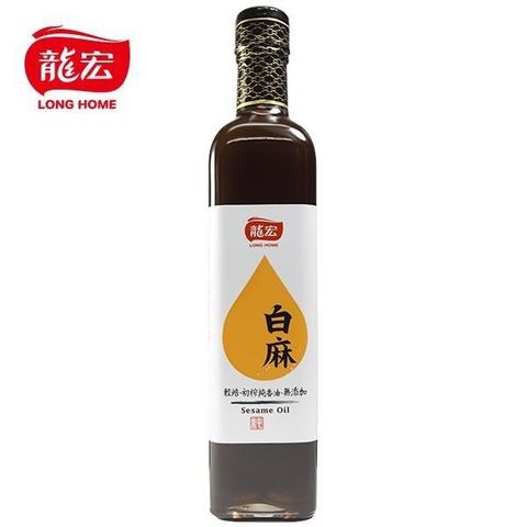 龍宏 【南紡購物中心】 輕焙初榨純香油(白麻油) 500ml