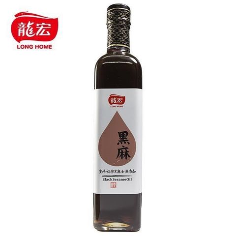 龍宏 【南紡購物中心】 重焙初榨黑麻油 500ml