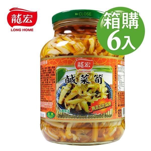 龍宏 【南紡購物中心】 鹹菜筍 760gX6入(箱購)