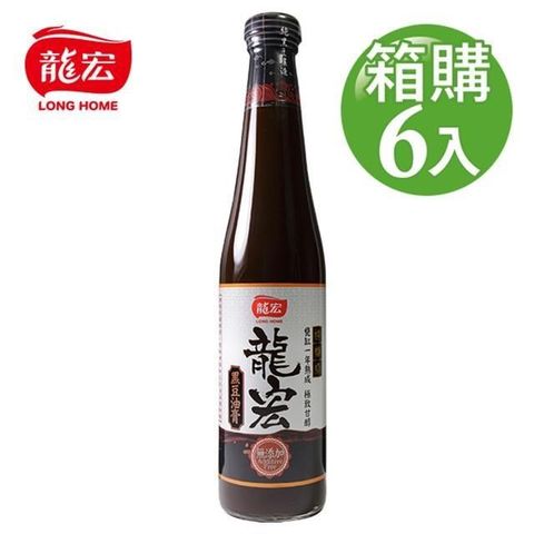 龍宏 【南紡購物中心】 無添加黑豆油膏 420mlX6入(箱購)