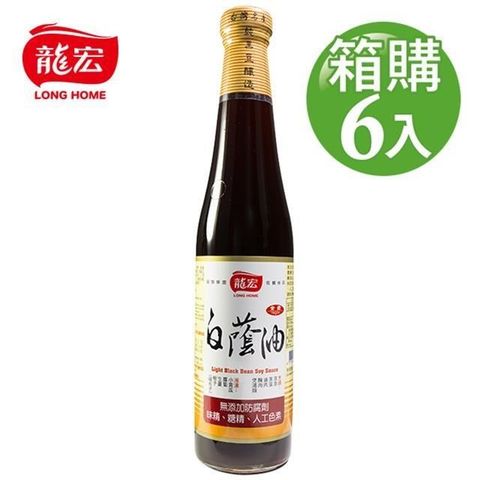 龍宏 【南紡購物中心】 白蔭油 420mlX6入(箱購)