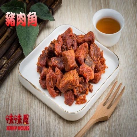 味味屋 傳統手工滷肉乾系列豬肉角200g×3包招牌厚切肉干200g×3包共6包