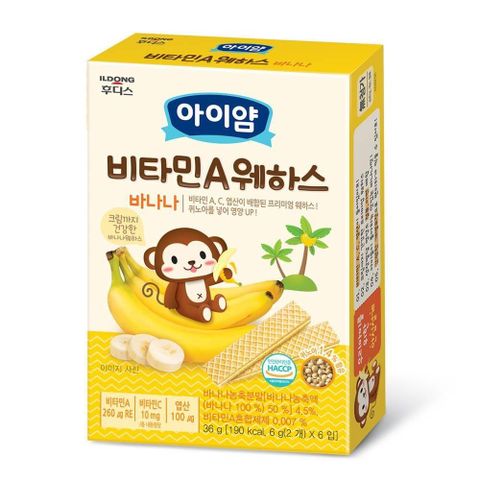 【南紡購物中心】 韓國 ILDONG FOODIS 日東 藜麥威化餅-香蕉口味