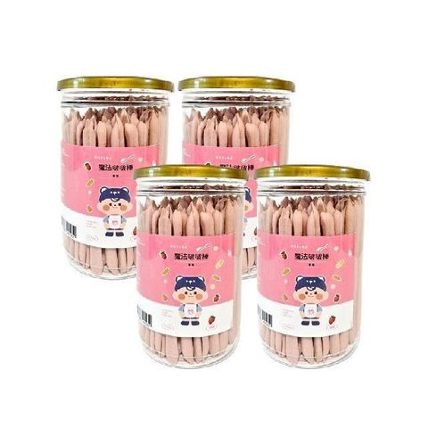 Hibebe 魔法啵啵棒 草莓4入組