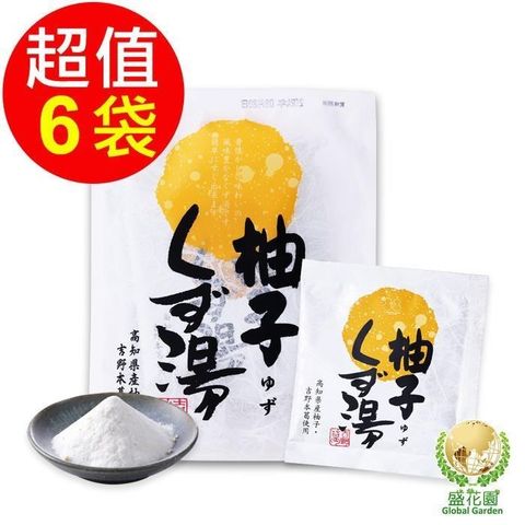 【南紡購物中心】 盛花園 日本不二食品-柚子葛粉 4包/袋6袋/組