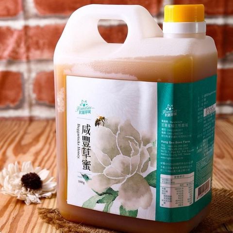 宏基蜂蜜 【南紡購物中心】 咸豐草蜜小桶蜂蜜(每桶1800g)