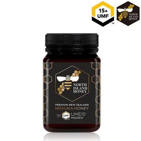 【南紡購物中心】 【NORTH ISLAND HONEY】紐西蘭北島麥蘆卡蜂蜜UMF15+/MGO512+ (500g/瓶)